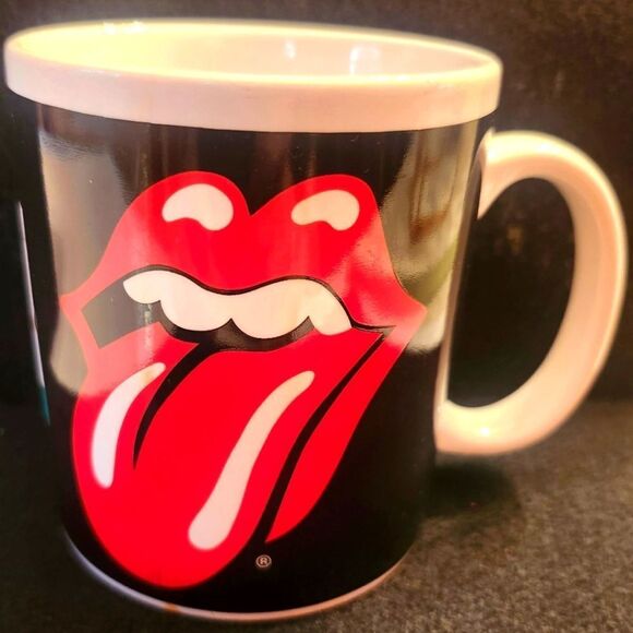 NEW Rolling Stones "Withstand Divorce"....Tongue Logo 12 oz. Ceramic Mug 2006 - Picture 1 of 6